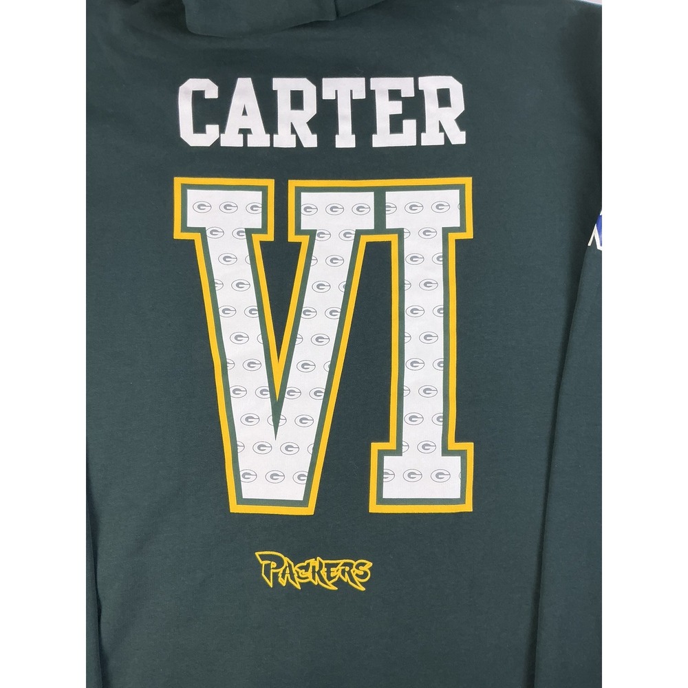 Mitchell & Ness Lil Wayne Packers Hoodie Green Bay NFL Throwback Mens XL - Picture 10 of 16